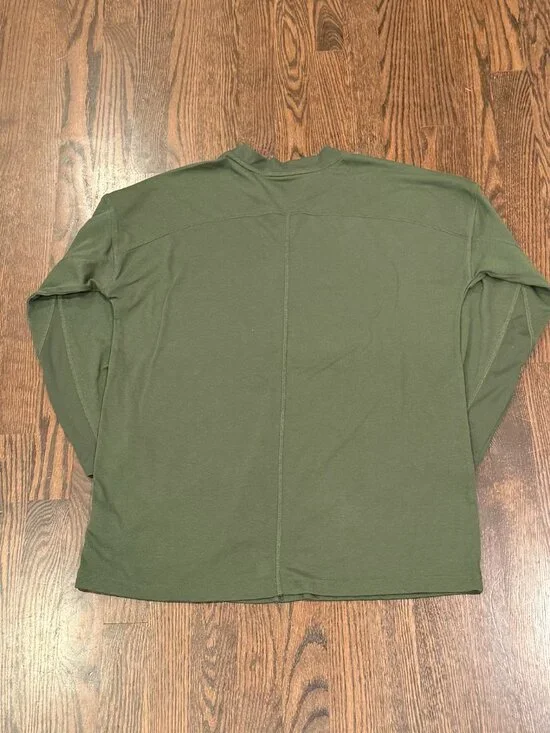 Gymshark Training Long Sleeve Top - Deep Olive Green - Small - Picture 6 of 12